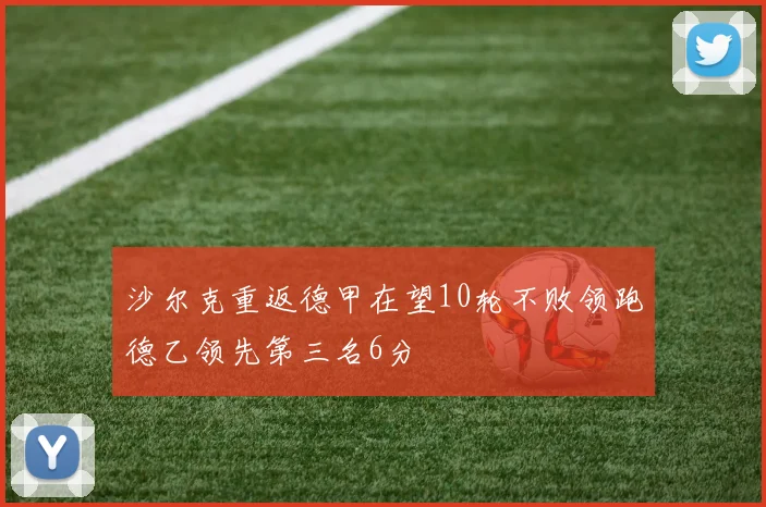 沙尔克重返德甲在望10轮不败领跑德乙领先第三名6分